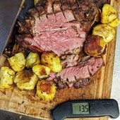 Indian-spiced leg of lamb with curried roasties. 

This roast recipe is perfect for getting outside to celebrate Mother’s Day, Easter or even just spring and sunshine! 

Cooked to 55°C by @thesmokinelk using the Smoke and Thermapen One. 

Recipe link in bio. 
.
.
.
.
#thermapen #teamtemperature #lamb #legoflamb #lambroast #roastdinner #bbq #ukbbq #bbqfood #bbqnation #foodie #foodlover #instafoodies