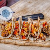 Jerk pork wraps with charred corn and pineapple salsa 🇯🇲

@thesmokinelk celebrates the flavours of the Commonwealth ahead of the Platinum Jubilee with these sweet, spicy and succulent Caribbean wraps. 

Cooked perfectly to temperature using the DOT and Thermapen ONE.

Visit the link in our bio to give the recipe a go.
.
.
.
.
#thermapen #teamtemperature #bbq #ukbbq #bbqfood #bbqnation #foodie #foodlover #instafoodies #pulledpork #bbqpork #porklover #porkshoulder #carribeanfood #jerkpork